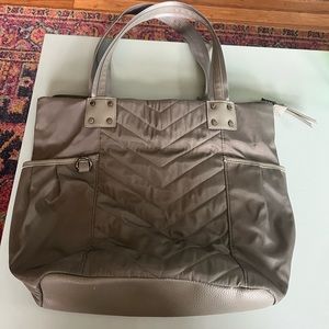 Cynthia Rowley quilted nylon tote/travel bag